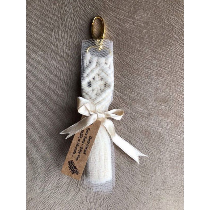 MACRAME GANTUNGAN KUNCI PUTIH MACRAME KEYCHAIN MACRAME SOUVENIR