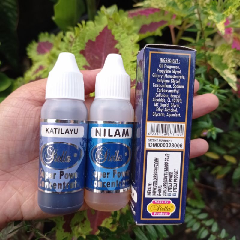Essence Stella Dus Biru/ Essen/ Esen/ Super Power Concentrate/ Aroma Nilam, Katilayu, Usar, Nila Mujair Lumut, Nila Mujair 02