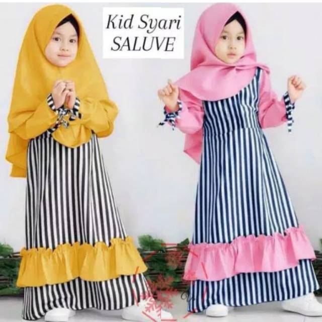  Baju  Anak Korea  Umur 1 2 3 4 5 Tahun TK Set Stelan Setelan 