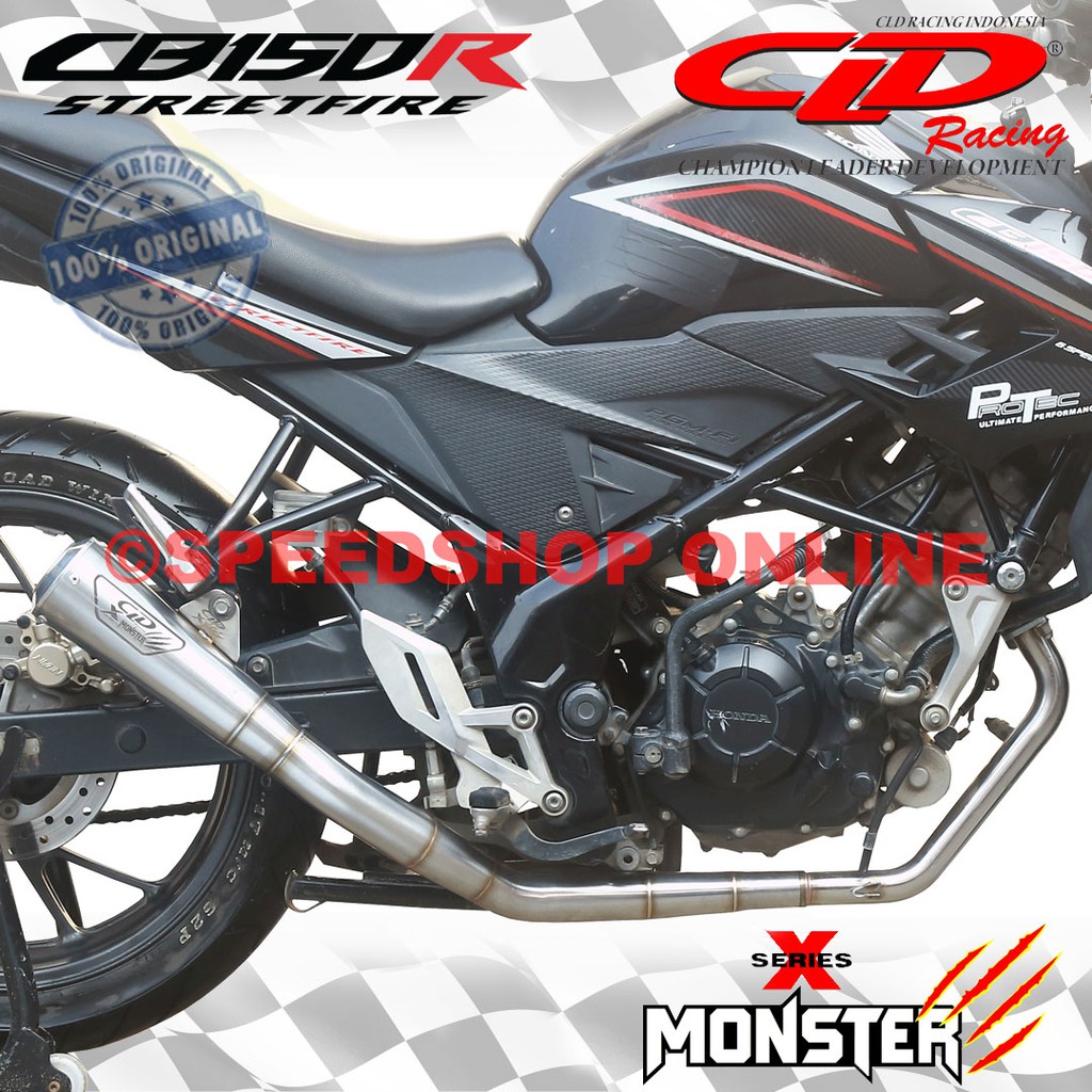 knalpot cld honda cb150r original type monster x series