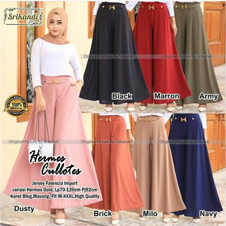 Celana Kulot Wanita Kulot Belt Mayung Model Terbaru Celana Panjang Kulot Mayung