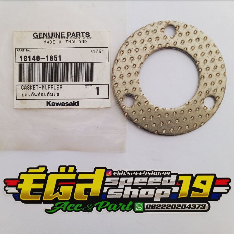 gasket paking silencer ninja ss r rr original kawasaki