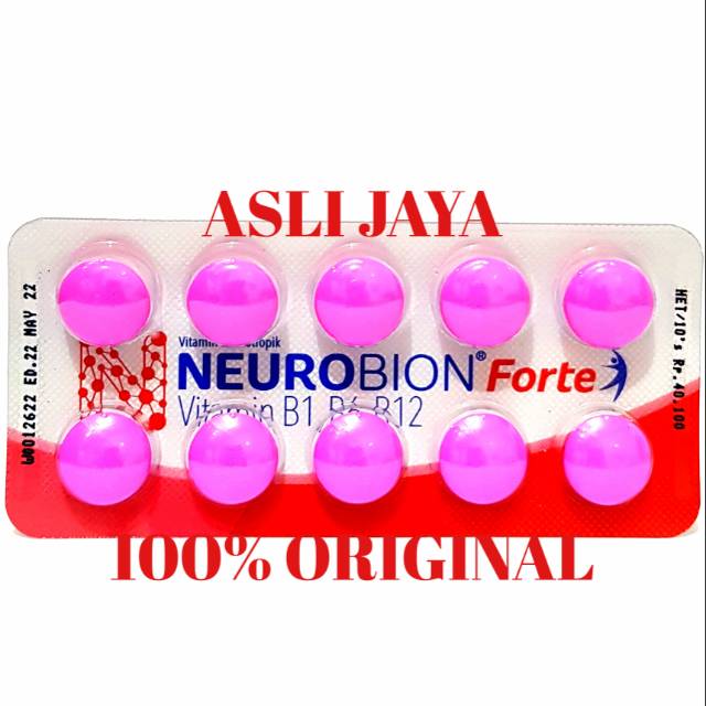 Neurobion Forte Isi 10 Tablet (Tablet Pink) - Obat Kesemutan dan Kebas