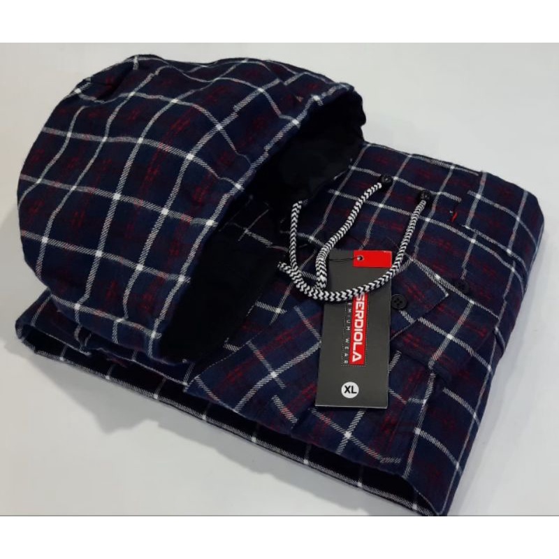 KEMEJA FLANNEL HOODIE DEWASA MURAH BISA BUAT COWOK/CEWEK