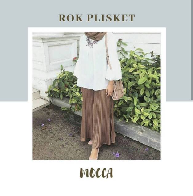 ROK PLISKET PREMIUM - rok panjang pleated halus