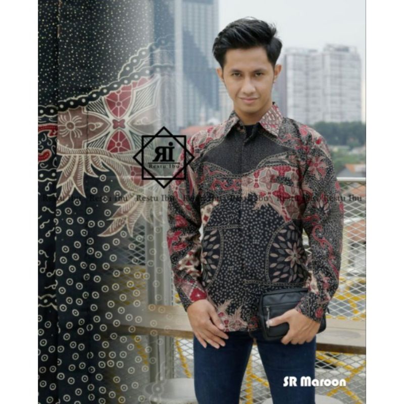 Realpict kemeja lengan panjang//kemeja batik seragam//kemeja pesta