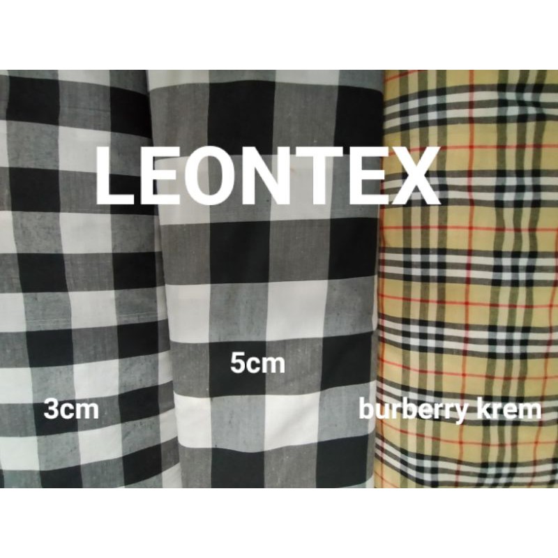 kain katun kotak bali dan burberry