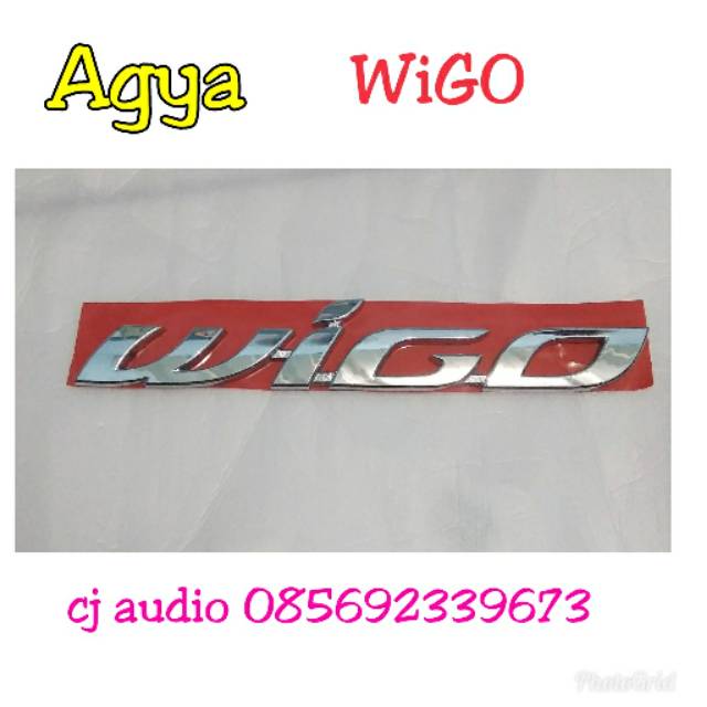 Emblem pintu belakang Toyota agya wigo original