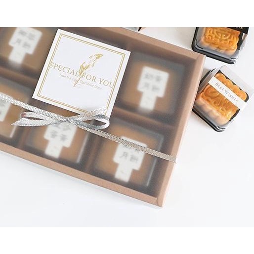 

♤ box skat 6 mika Elegan Hampers Box NATAL Lebaran Vintage Brown ➾