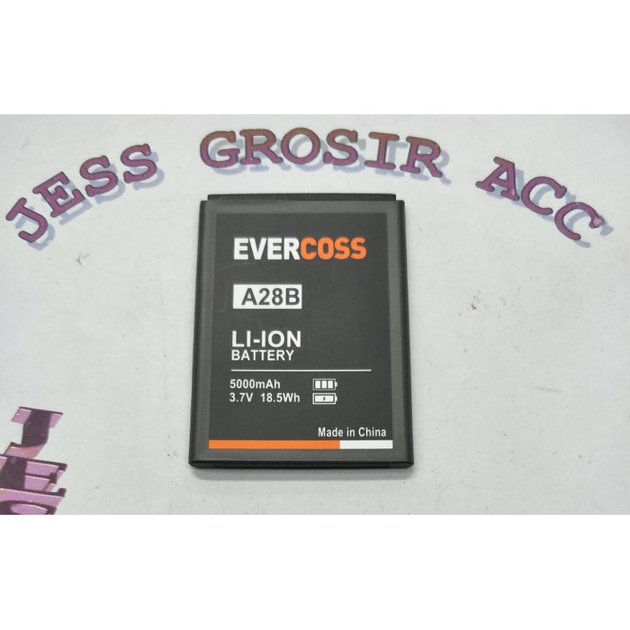 Baterai Battery Evercross Evercoss Cross A28B Double Power 5000Mah - Hitam