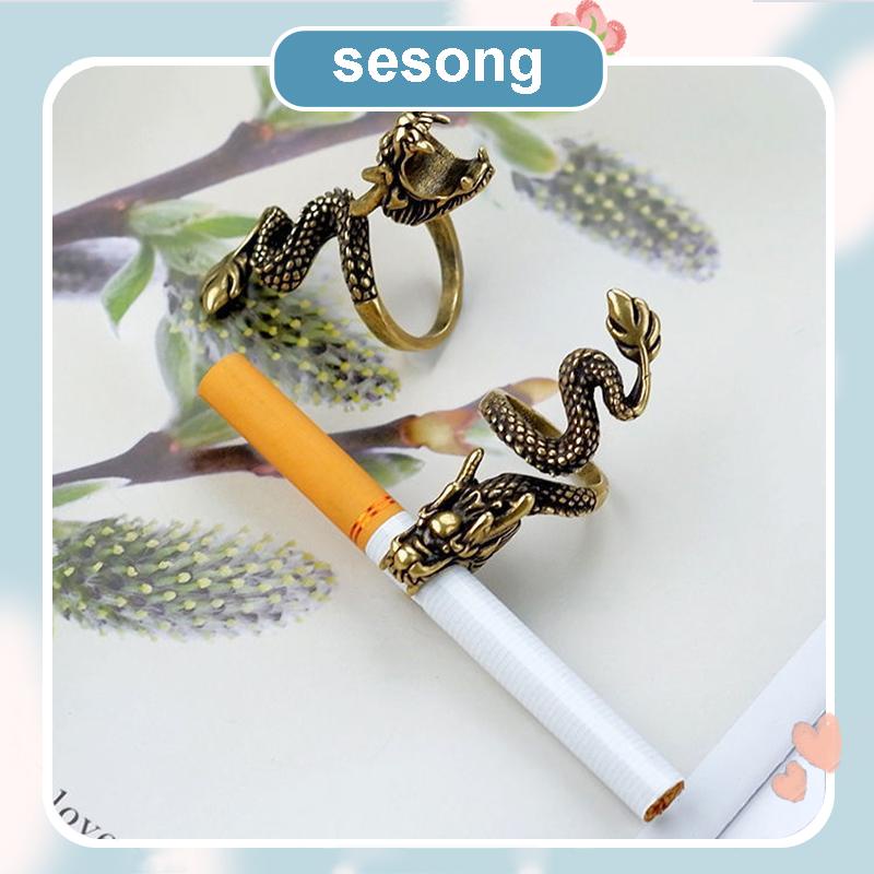 Cincin Holder Rokok Bentuk Naga Untuk Hadiah SS