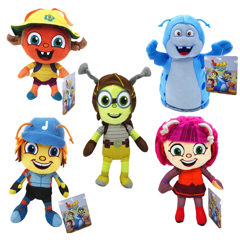 1pc / 21cm Mainan Boneka Anime Beat bugs Bahan Plush Untuk Anak