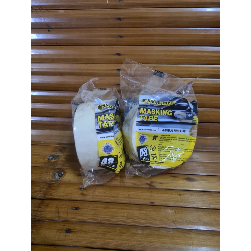 

Lakban Isolasi Kertas Nachi Masking Tape 48 mm / 2 Inch x 20 Yard