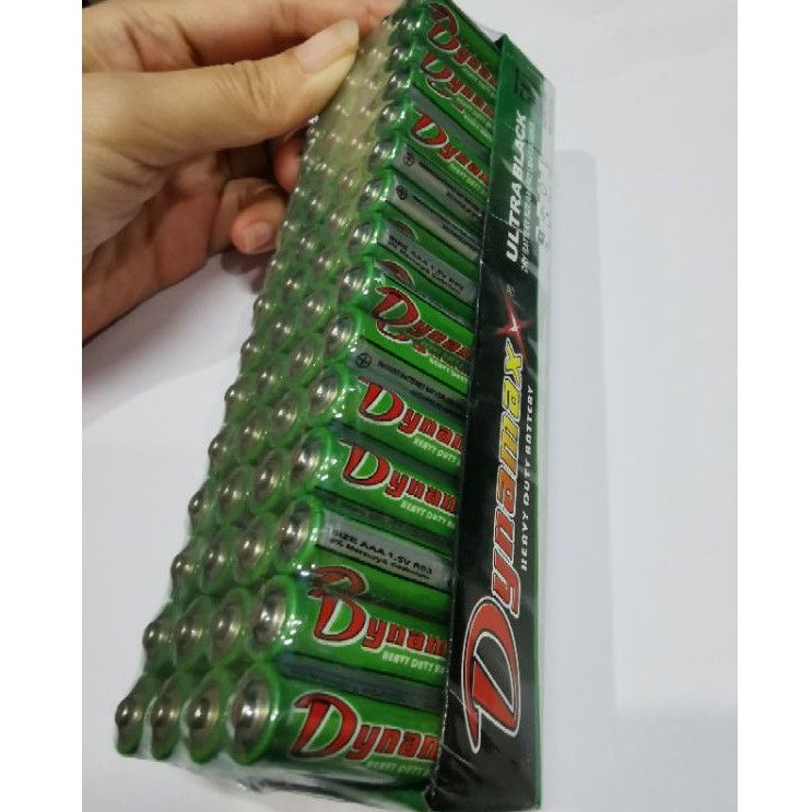 baterai DYNAMAX AAA heavy duty battery SNI A3 1.5 volt 60 pcs