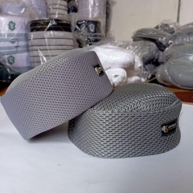 {Bgr31au22ˢ} Peci Jaring Spon Busa Bulat Sarang Tawon Habasya Kopiah Dewasa Ijazi Sagofah Songkok Ha