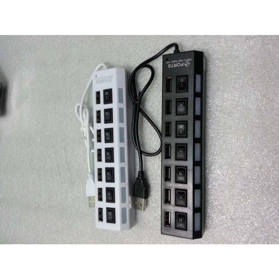 USB hub 7 port dengan saklar on/off