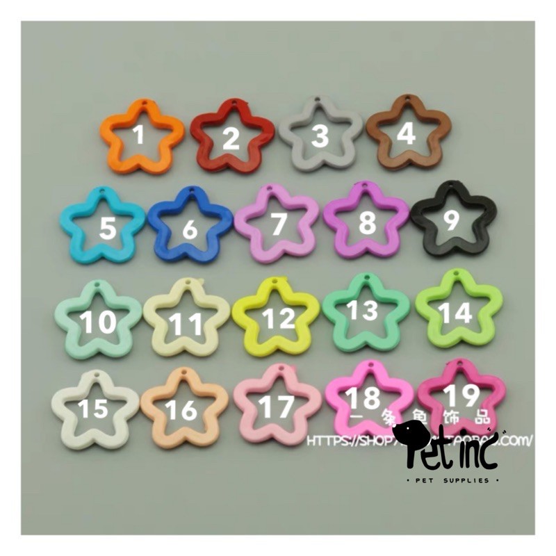 pet inc charms for necklace star color