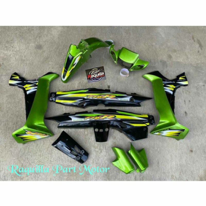 Cover Body Fizr F1zr Full Set Halus Cover Bodi Yamaha Fiz r Caltex Hijau Hitam