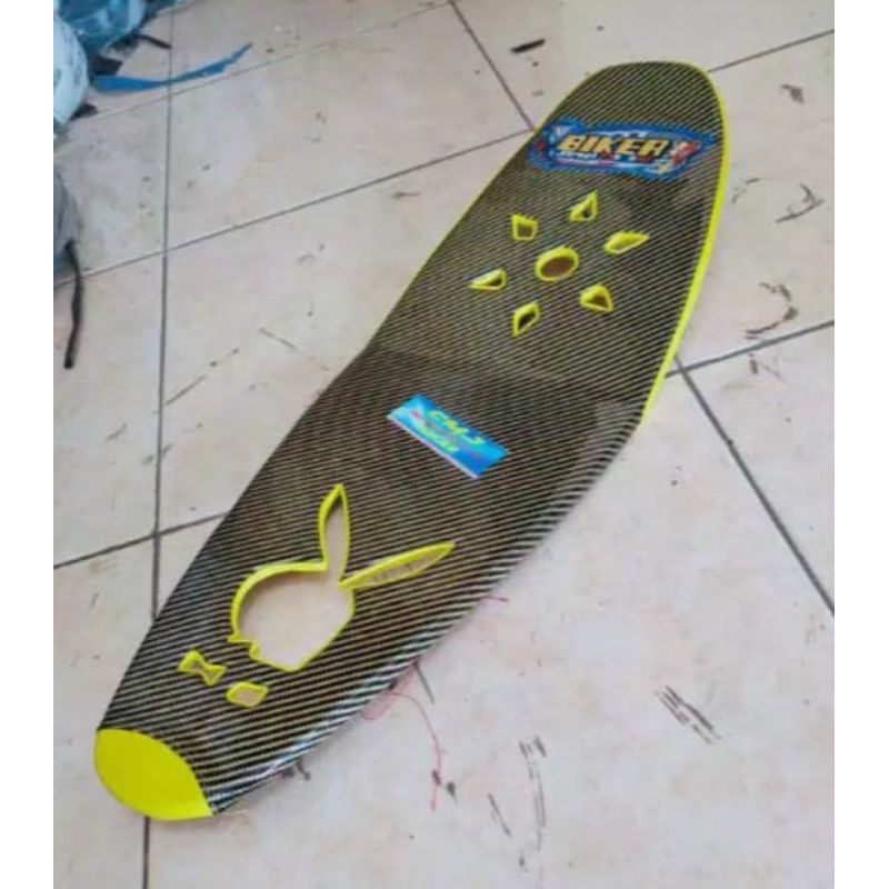 Jok Satria Fu Karbu- jok slim variasi coak lubang