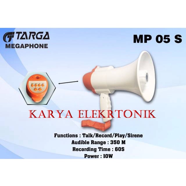 Megaphone Targa TP MP 05 S MEGAPHONE MP05