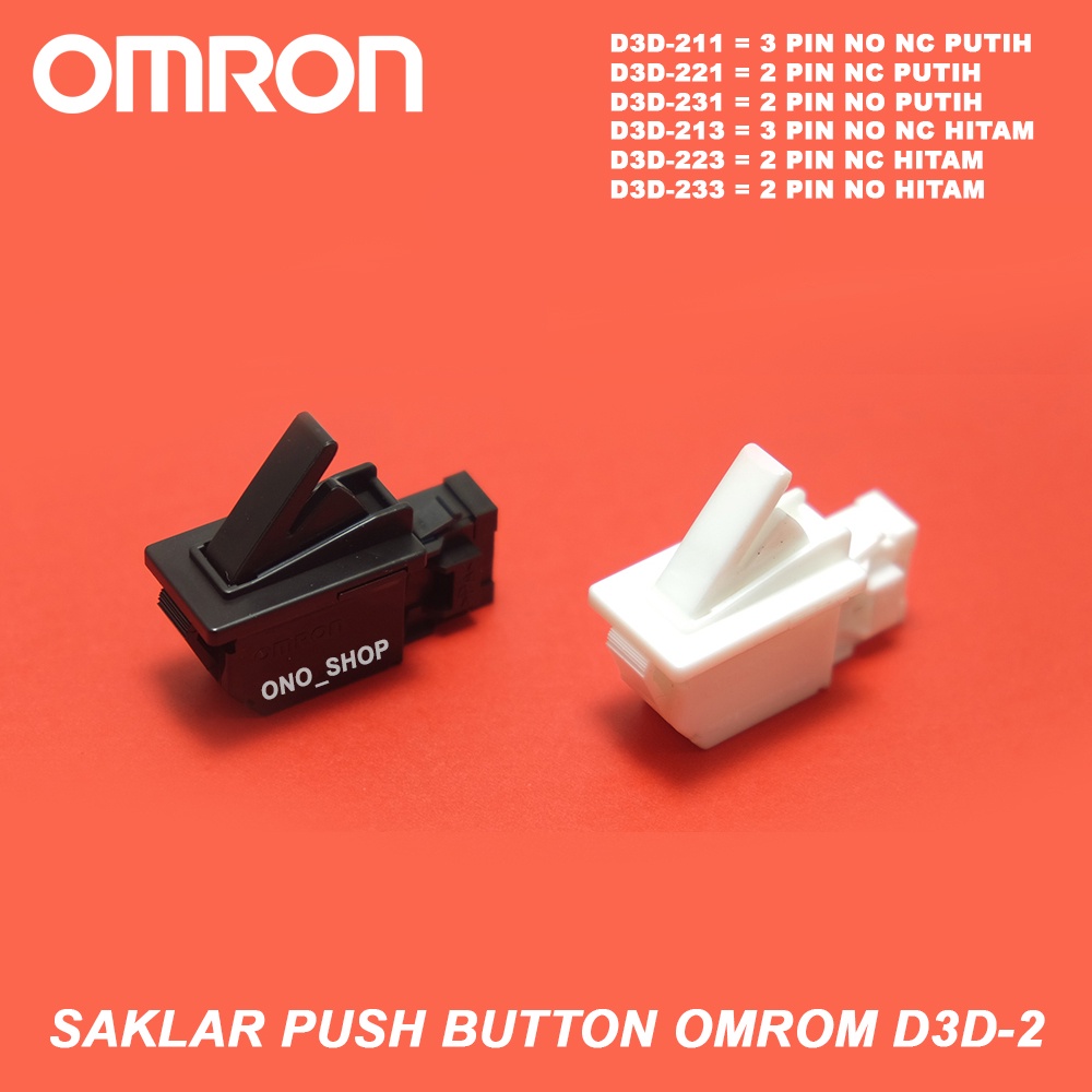 Omron D3D-2 - Saklar Push Button