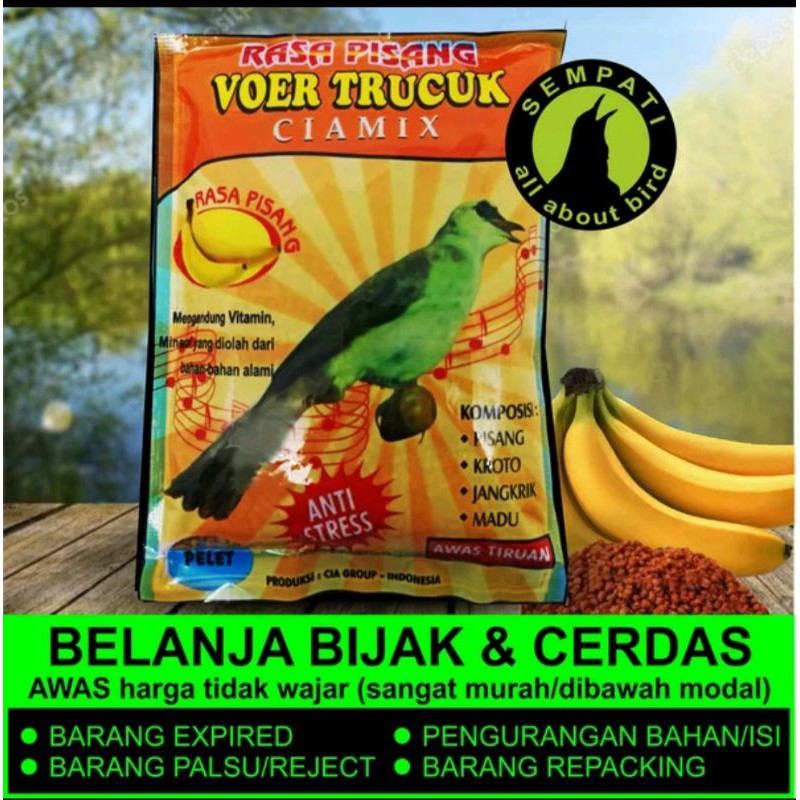 voer pisang pur Trucukan rasa pisang trucuk ciamix