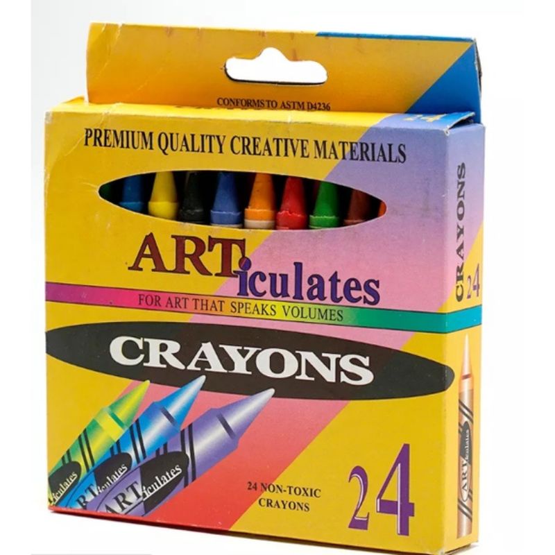 Crayon 24 Color Pensil Warna Minyak Krayon 24 Warna Non Toxic