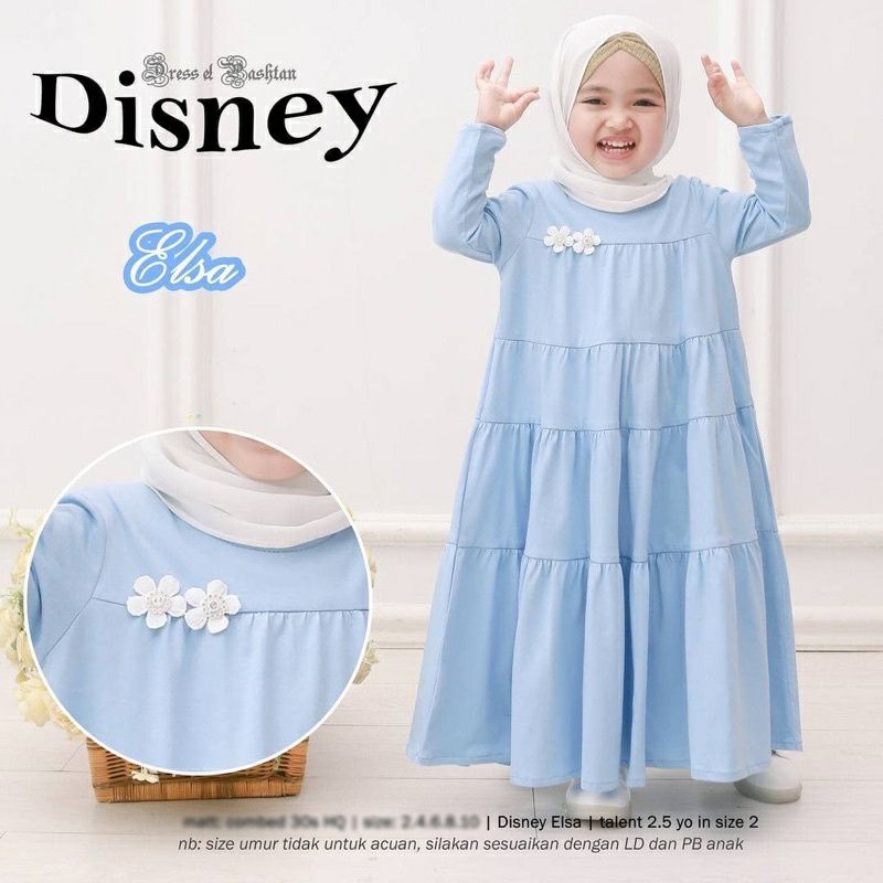 GAMIS ANAK PEREMPUAN DISNEY KIDS 5-11TAHUN