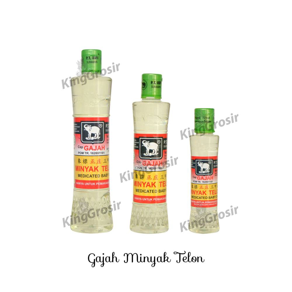Minyak Telon Bayi Cap Gajah Ukuran 60ml 120ml 180ml / Minyak Pijat Bayi