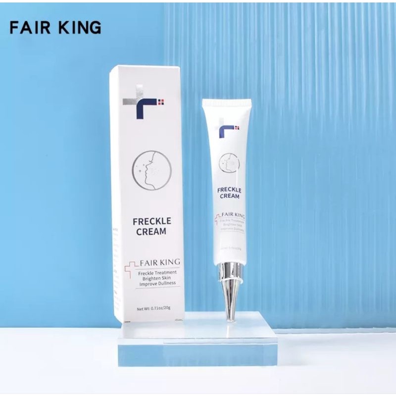 FAIR KING EFFECTIVE FRECKLE CREAM REMOVE DARK SPOT WHITENING CREAM FADE ACNE MELASMA-ANTI AGING SKIN LIGHTENING- CREAM PEMUTIH-KRIM PEMUTIH-WAJAH GLOWING KRIM-CREAM PENGHILANG FLEK-WAJAH CREAM SIANG MALAM-CREAM WAJAH GLOWING-20ml