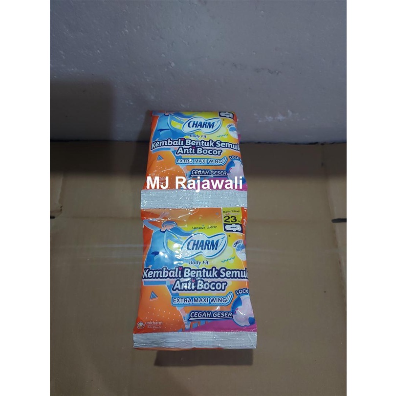Charm Body Extra Maxi Wing Isi 2 Pembalut Wanita - Renceng
