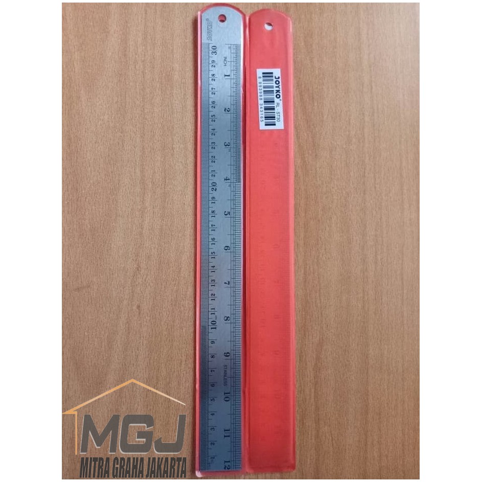 

RULER STAINLESS / PENGGARIS BESI SEKELAS JOYKO - 30 CM ⠀⠀⠀ MGJ