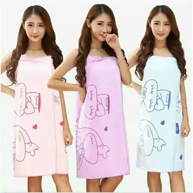 ⭐Jendela Kosmetik ⭐ Handuk Baju Polos / Kimono Handuk Polos /  Baju Handuk Multi Fungsi / Handuk Mandi / Handuk Murah