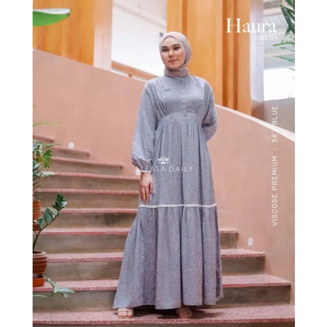 Alfasa Haura Dress Gamis Viscose Premium Alfasa Daily