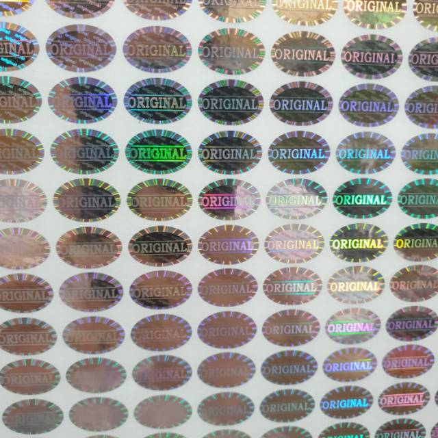 

Hologram original warna silver isi 140