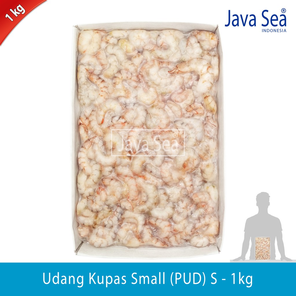

Udang Laut Kupas PUD S (Small) pack 1kg Java Sea
