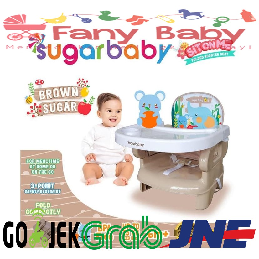  Sugar  Baby  Brown Sugar  Folded Booster Seat Kursi  Makan  