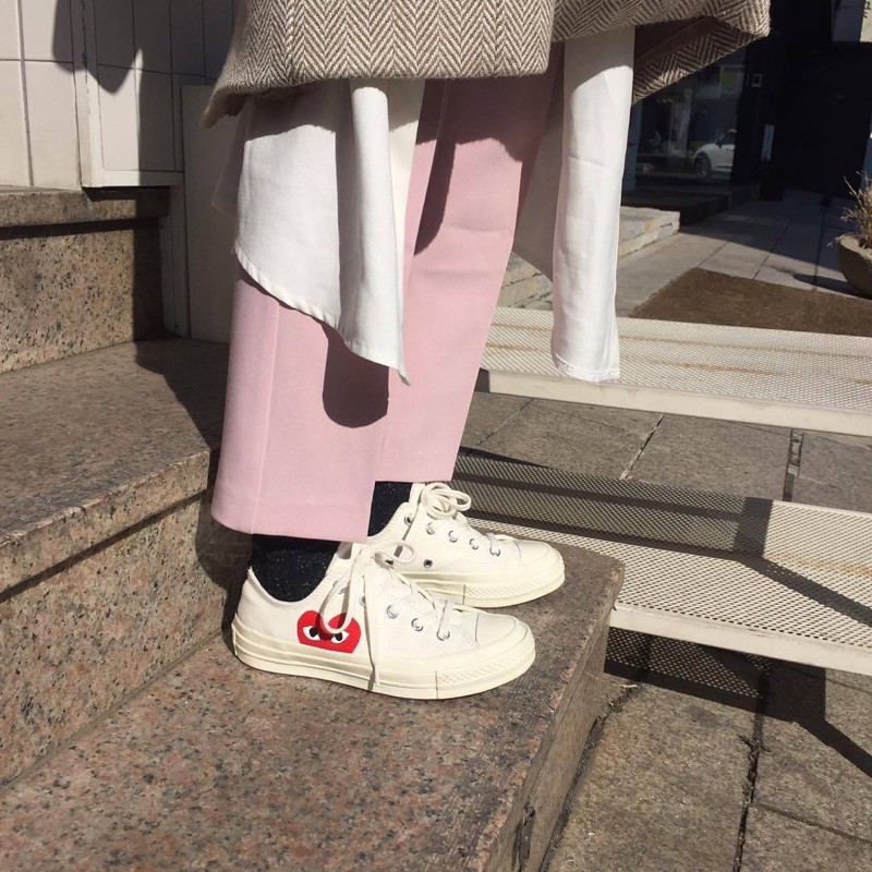 converse garcons white