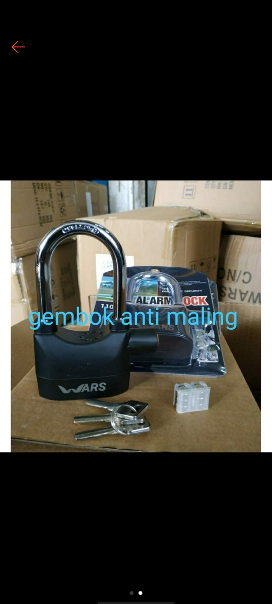 Gembok Alarm Lock Anti Maling