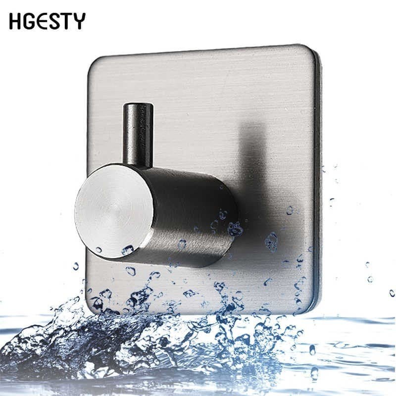 3M Gantungan Baju Dinding Tempet Hook Hanger baju stainless