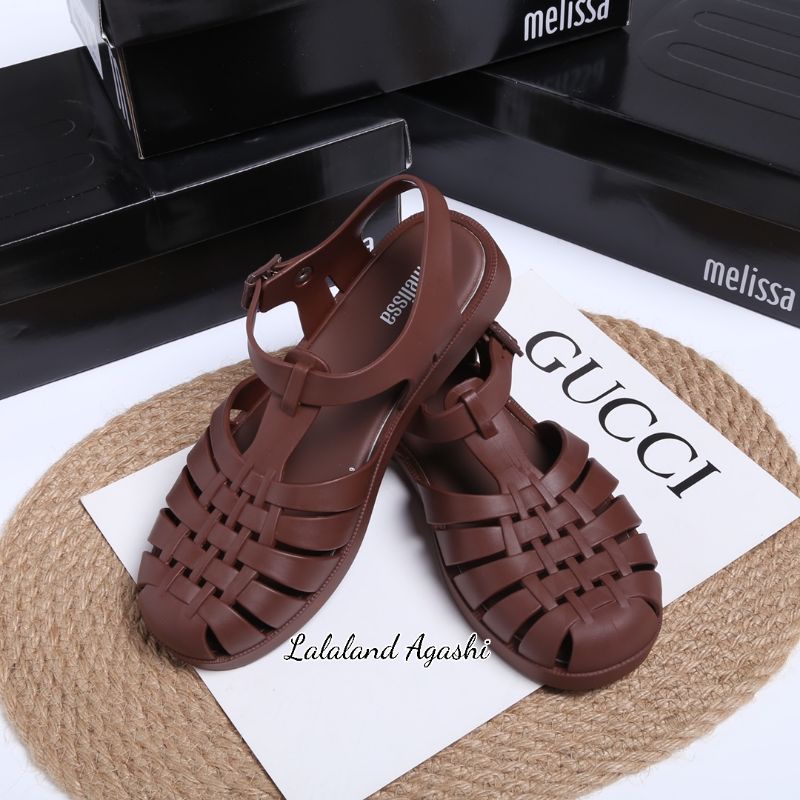Sepatu Melissa possesion Cokelat matte/sepatu sandal jelly/sepatu melissa/sepatu jelly wanita/sandal jelly melissa/sepatu sandal wanita