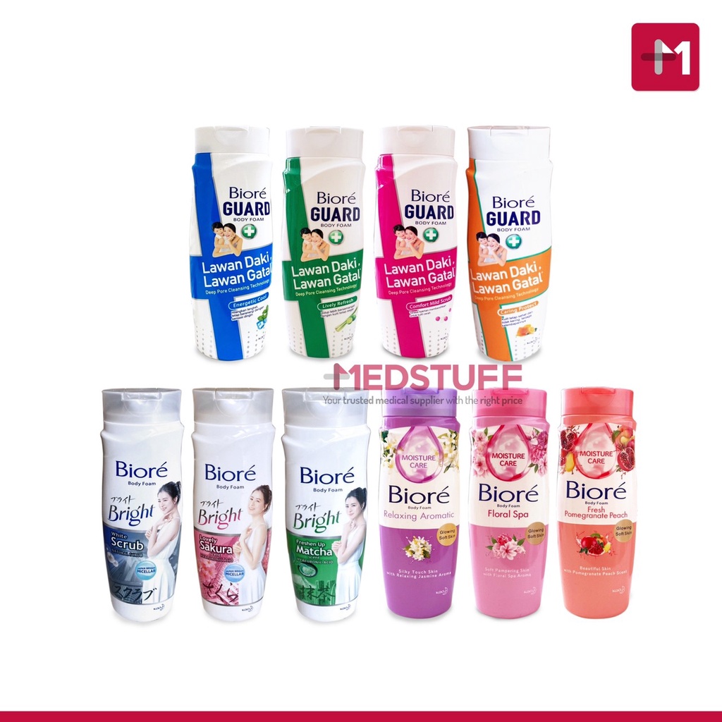Biore Body Foam 250ml Botol Sabun Mandi Cair Sabun Biore 250ml Botol