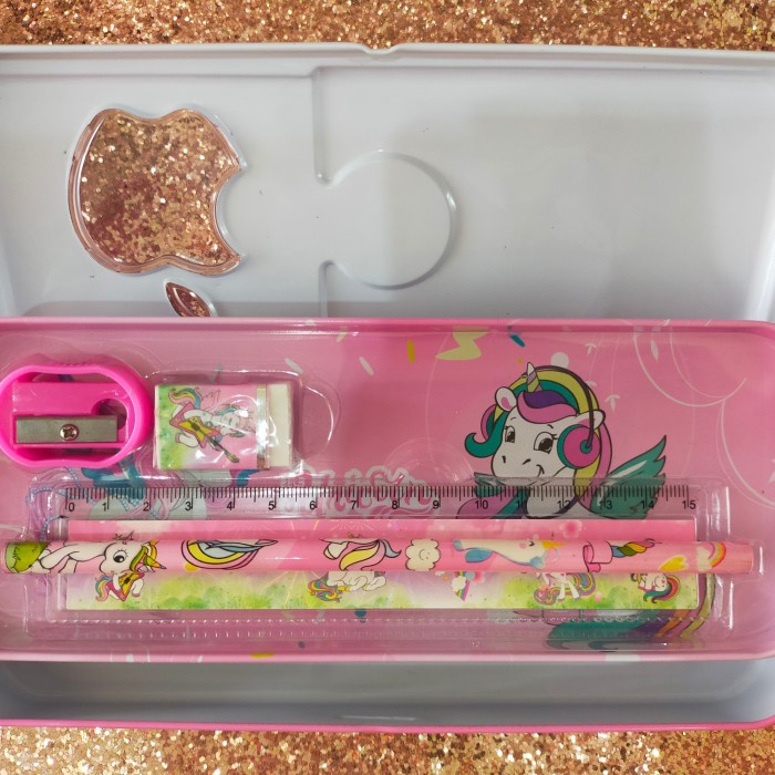 

Unik Tempat Kotak Pensil Stationery Alat Tulis Anak Lengkap Unicorn Murah Sale!!!