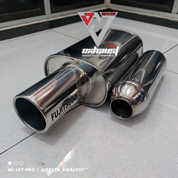 Knalpot Mobil Fujitsubo Plus Resonator Original Pavta Bass Bulat