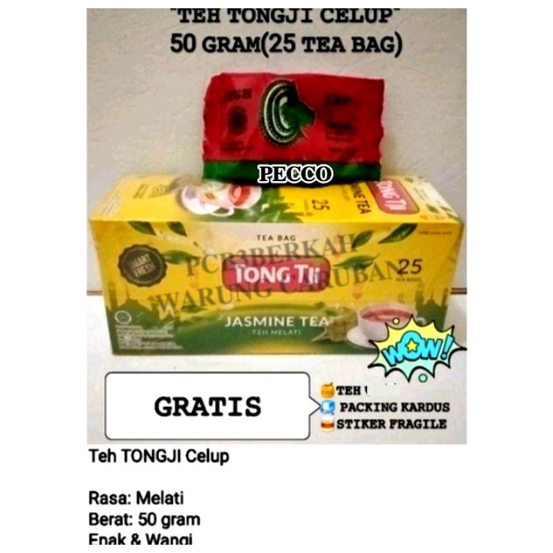 

Teh Tongji Jasmine Tea Melati 25bags Bonus Tinggal Pilih