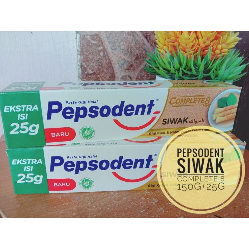 Pepsodent Complete 8 siwak 180+ pepsoden siwak / odol pepsoden/ pepsoden komplit/ pepsoden