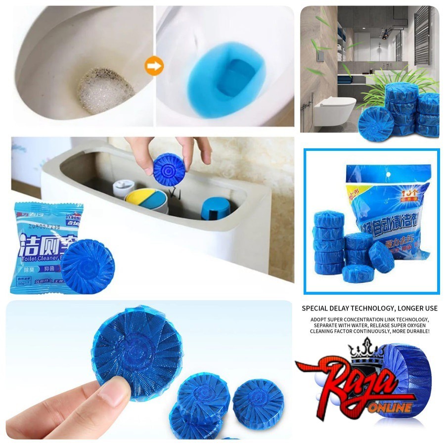 SP01- Tablet Biru Pembersih Penyegar Kloset Toilet Anti Bau Pengharum WC