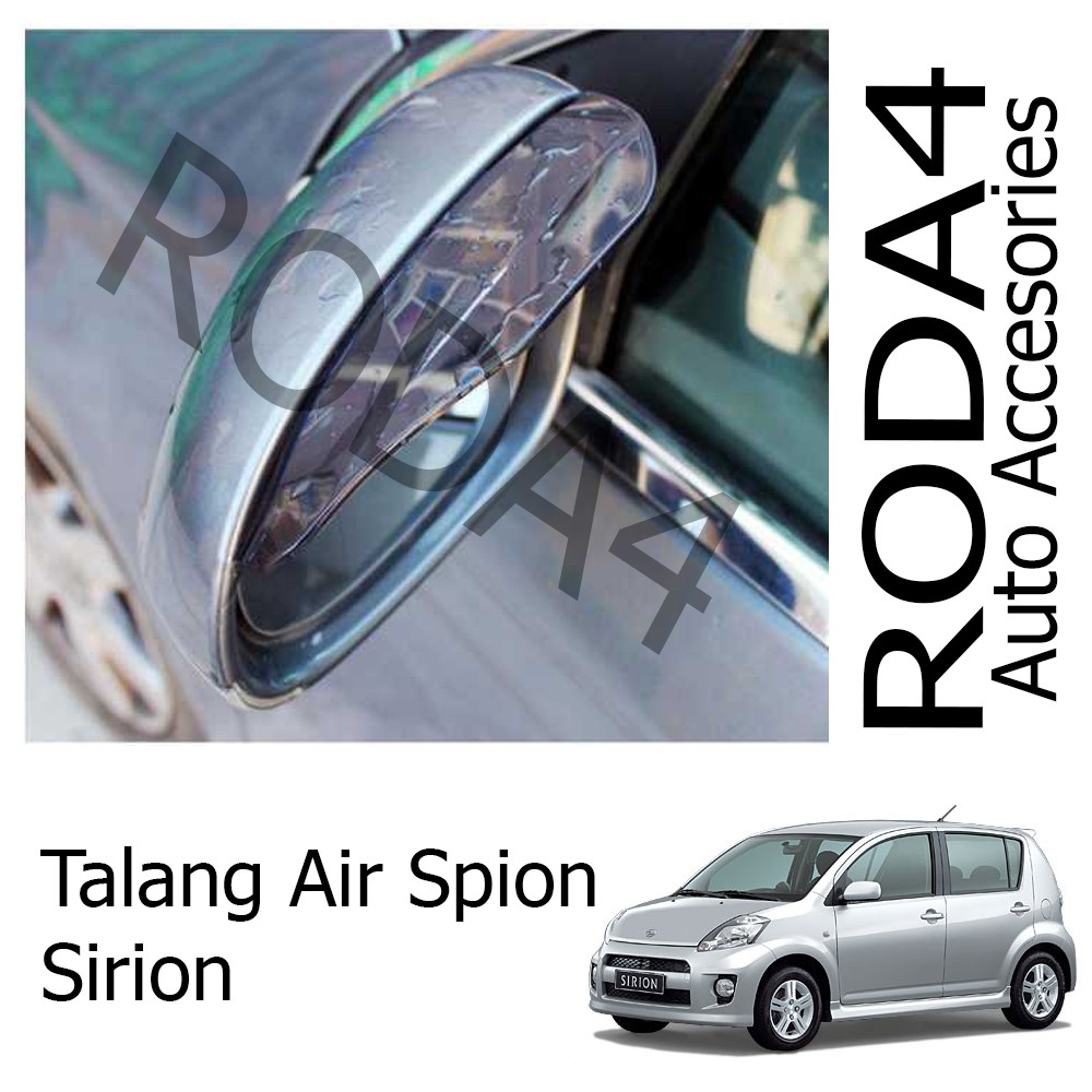 Talang Air / Mika Pelindung Spion Mobil dari Hujan (1 Set Isi 2) Sirion