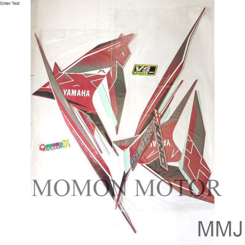 Striping  sticker Yamaha MX KING terbaru 2019 Merah