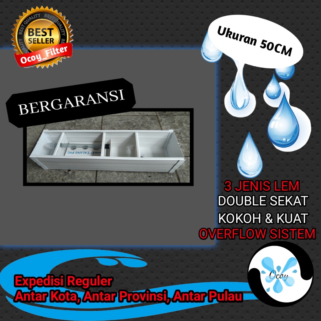 Filter Talang / Top Filter Talang Aquarium / Talang Filter Ukuran 50cm